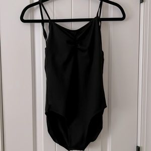 Danskin strappy low back leotard